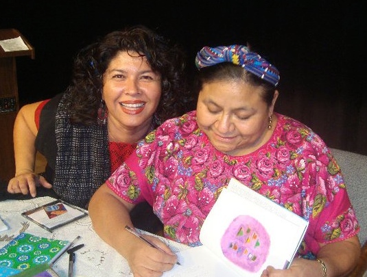 Jovita and Human rights activist Rigoberta Menchu